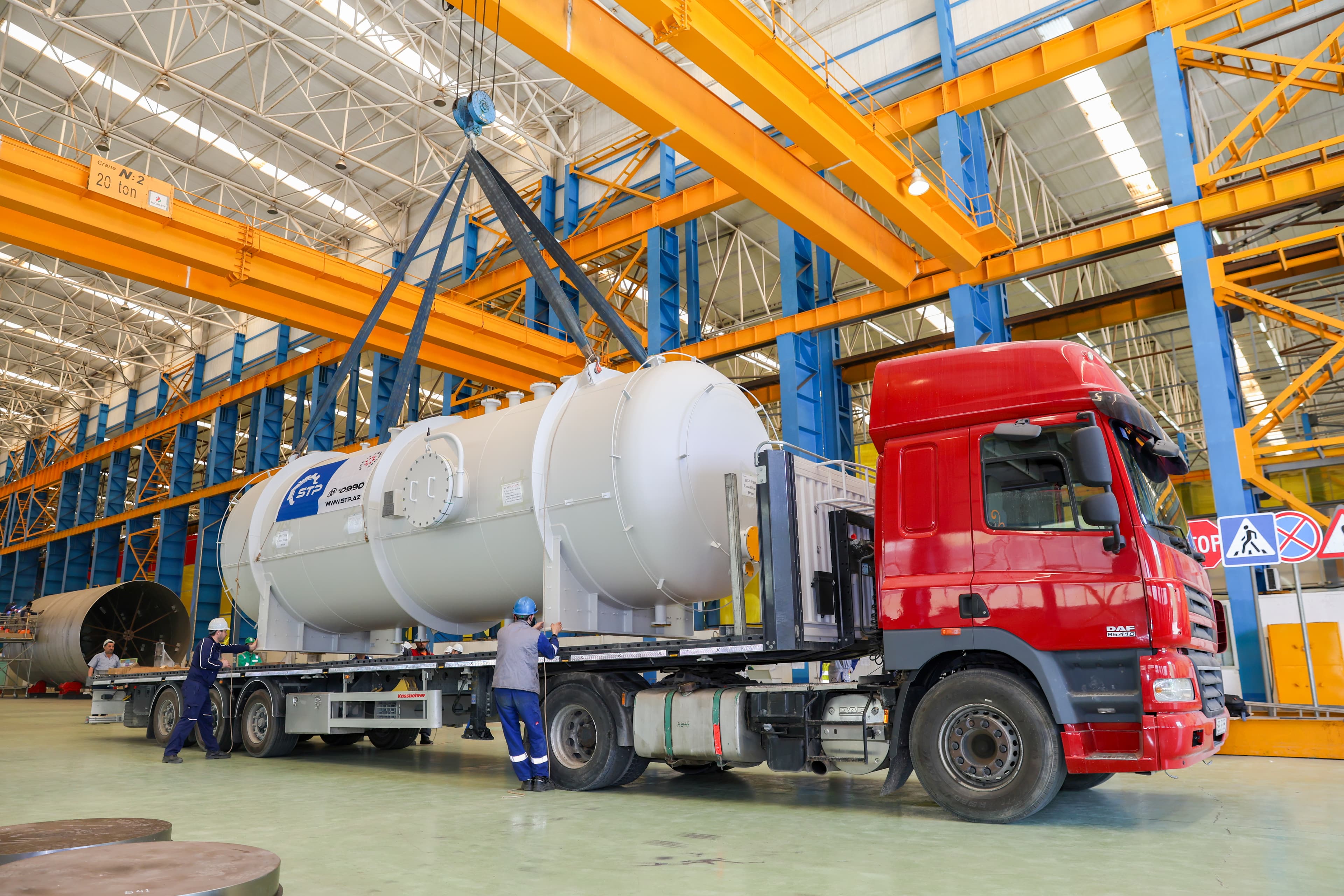 STP Group of Companies plant manufactured high-pressure vessel for Umid Babek Operating Company